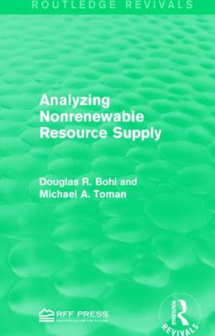 Carte Analyzing Nonrenewable Resource Supply Douglas R. Bohi