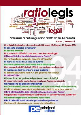 Kniha Ratio Legis (Numero 4, Anno 2016) GIULIO PERROTTA
