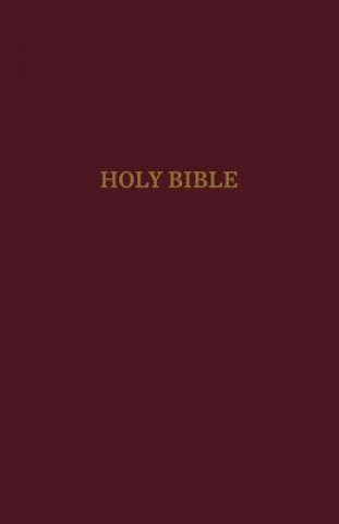 Książka KJV, Pew Bible, Hardcover, Burgundy, Red Letter Edition Thomas Nelson