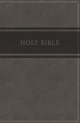 Книга KJV, Deluxe Gift Bible, Imitation Leather, Gray, Red Letter Edition Thomas Nelson