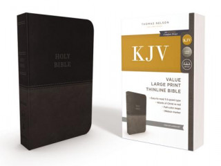 Książka KJV, Thinline Bible, Large Print, Imitation Leather, Red Letter Edition Thomas Nelson