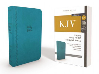 Książka KJV, Thinline Bible, Large Print, Imitation Leather, Red Letter Edition Thomas Nelson