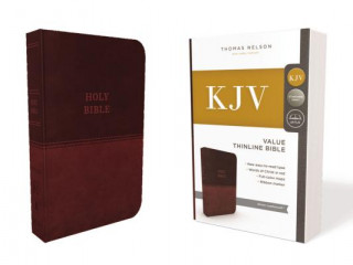 Книга KJV, Value Thinline Bible, Standard Print, Imitation Leather, Red Letter Edition Thomas Nelson
