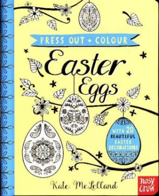 Książka Press Out and Colour: Easter Eggs Kate McLelland