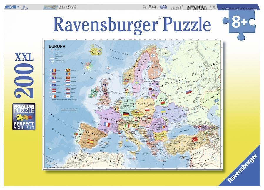 Gra/Zabawka Politische Weltkarte. Puzzle 200 Teile XXL 