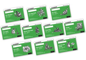 Carte Read Write Inc. Phonics: Green Set 1 Core Black & White Storybooks (Mixed Pack of 10) Gill Munton