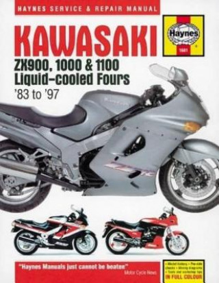 Carte Kawasaki ZX900, 1000 & 1100 Liquid-Cooled Fours Anon