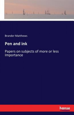 Carte Pen and ink BRANDER MATTHEWS