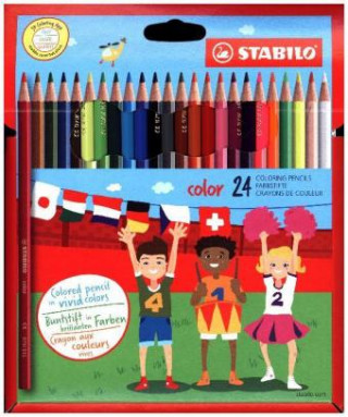 Game/Toy Buntstift - STABILO color - 24er Pack - mit 24 verschiedenen Farben inklusive 4 Neonfarben 