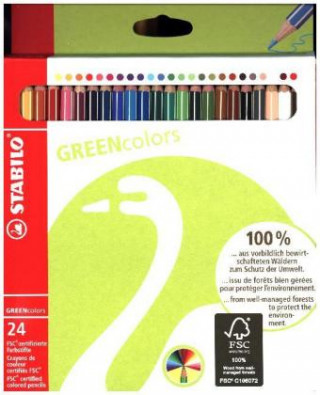 Game/Toy Umweltfreundlicher Buntstift - STABILO GREENcolors - 24er Pack - mit 24 verschiedenen Farben 