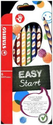Hra/Hračka Ergonomischer Buntstift für Rechtshänder - STABILO EASYcolors - 6er Pack - mit 6 verschiedenen Farben 