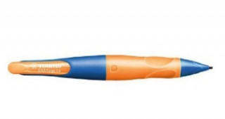 Joc / Jucărie Ergonomischer Druck-Bleistift für Linkshänder - STABILO EASYergo 1.4 in ultramarinblau/neonorange - Einzelstift - inklusive 3 dünner Minen - Härtegrad 