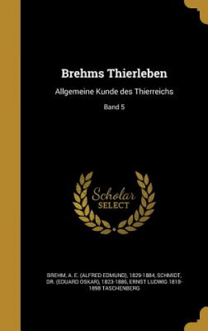 Carte GER-BREHMS THIERLEBEN Ernst Ludwig 1818-1898 Taschenberg