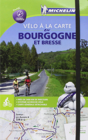 Kniha Velo   la carte en Bourgogne et Bresse Michelin