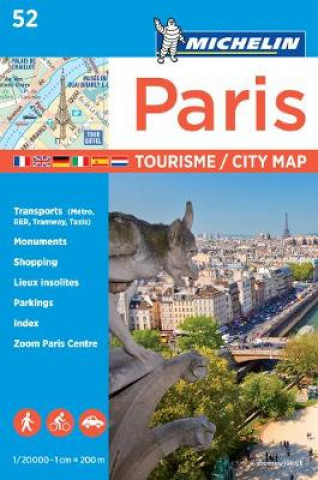 Tiskovina Paris - Michelin City Plan 52 Michelin