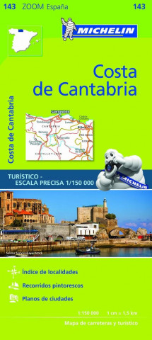 Nyomtatványok Costa de Cantabria - Zoom Map 143 Michelin
