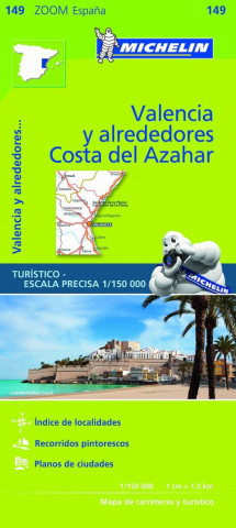 Nyomtatványok Valencia C.D. Azahar - Zoom Map 149 Michelin