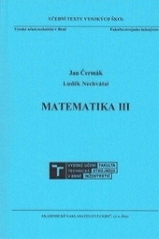 Kniha Matematika III Jan Čermák