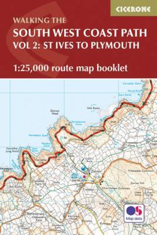 Carte South West Coast Path Map Booklet - Vol 2: St Ives to Plymouth Paddy Dillon