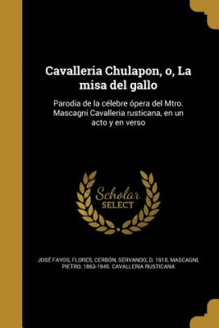 Kniha SPA-CAVALLERIA CHULAPON O LA M Jose Fayos