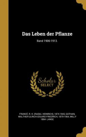 Könyv GER-LEBEN DER PFLANZE BAND 190 Willy 1864 Lange
