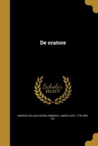 Buch ITA-DE ORATORE Marcus Tullius Cicero