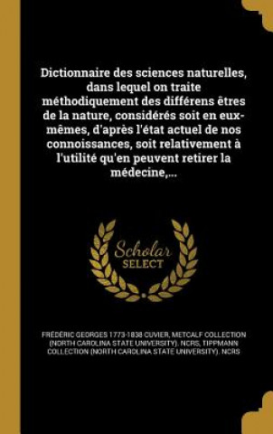 Knjiga FRE-DICTIONNAIRE DES SCIENCES Frederic Georges 1773-1838 Cuvier