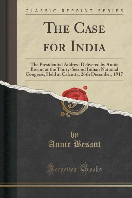 Książka CASE FOR INDIA Annie Besant