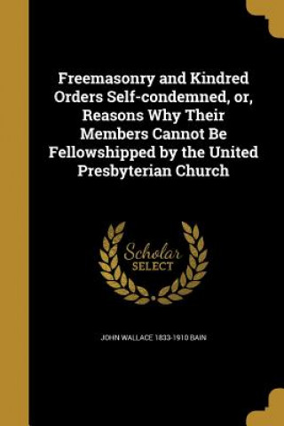 Kniha FREEMASONRY & KINDRED ORDERS S John Wallace 1833-1910 Bain