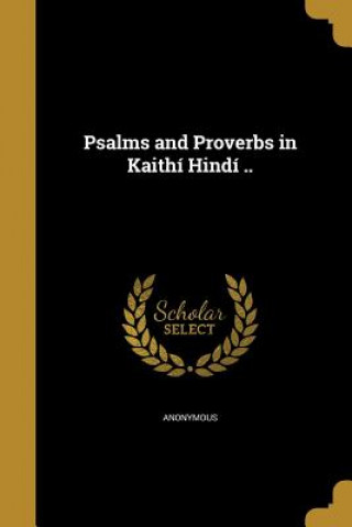 Kniha HIN-PSALMS & PROVERBS IN KAITH 