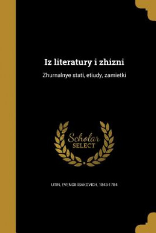 Kniha RUS-IZ LITERATURY I ZHIZNI Evengii 1843-1784 Utin