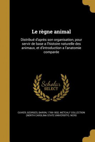 Libro FRE-REGNE ANIMAL Georges Baron Cuvier