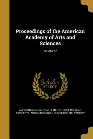 Carte PROCEEDINGS OF THE AMER ACADEM American Academy of Arts and Sciences