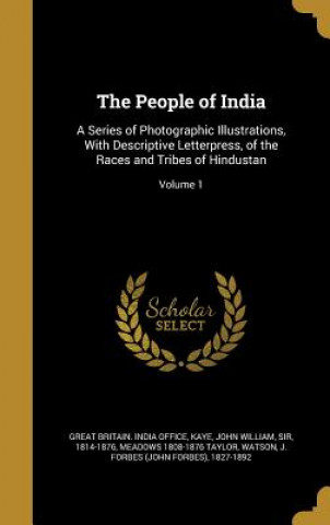 Carte PEOPLE OF INDIA Meadows 1808-1876 Taylor