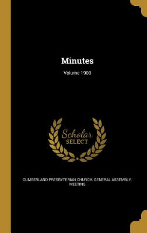 Livre MINUTES VOLUME 1900 Cumberland Presbyterian Church General