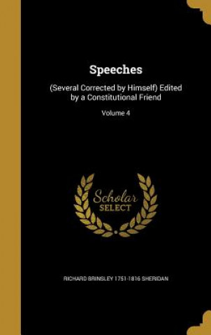 Carte SPEECHES Richard Brinsley 1751-1816 Sheridan
