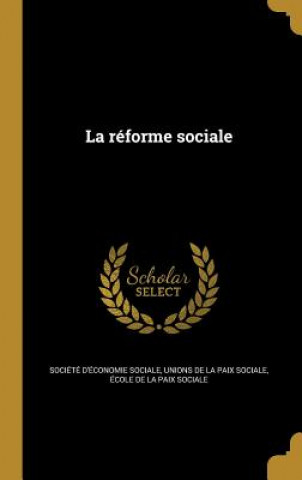 Книга FRE-REFORME SOCIALE Societe D'Economie Sociale