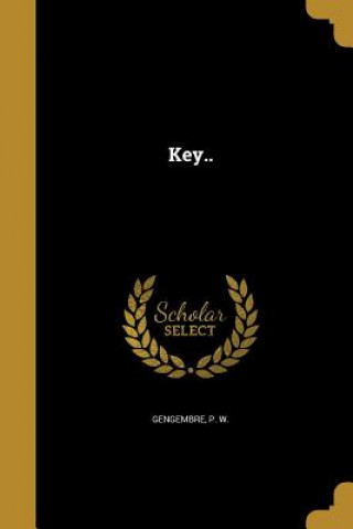 Book KEY P. W. Gengembre
