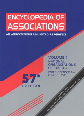 Kniha Encyclopedia of Associations: National Organizations of the U.S.: Volume 1 in a 3 Volume Set 
