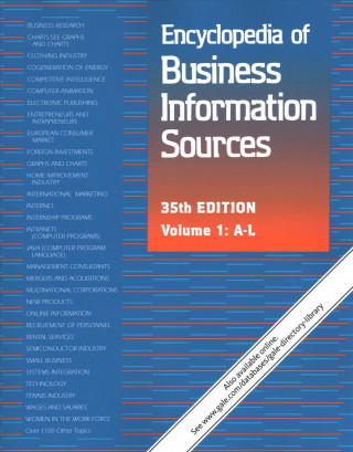 Buch Encyclopedia of Business Information Sources: 2 Volume Set: A Bibliographic Guide to More Than 35,000 Citations Covering Over 1,100 Subjects of Intere 