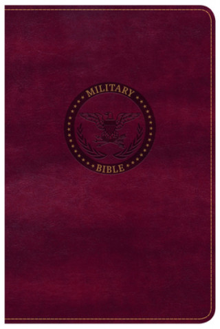 Book CSB Military Bible, Burgundy Leathertouch Holman Bible Staff