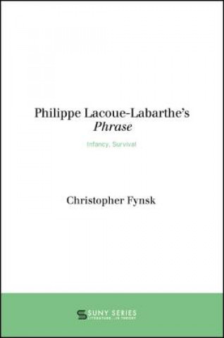 Kniha PHILIPPE LACOUE-LABARTHES PHRA Christopher Fynsk