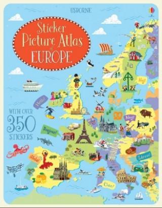 Book Sticker Picture Atlas of Europe Jonathan Melmoth