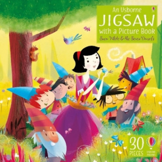 Könyv Usborne Book and Jigsaw Snow White and the Seven Dwarfs Lesley Sims
