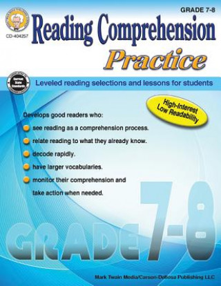 Book Reading Comprehension Practice, Grades 7-8 Janet P. Sitter