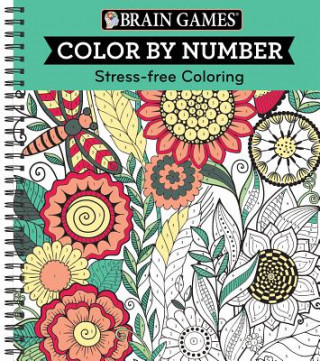 Книга Brain Games - Color by Number: Stress-Free Coloring (Green) Ltd Publications International