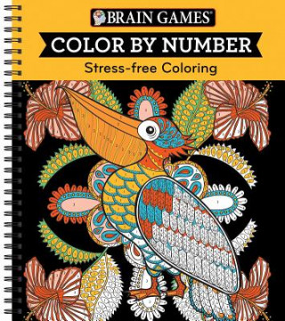 Книга Brain Games - Color by Number: Stress-Free Coloring (Orange) Ltd Publications International
