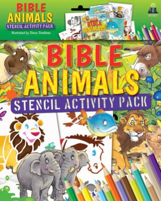 Livre Bible Animals Stencil Activity Pack Tim Dowley