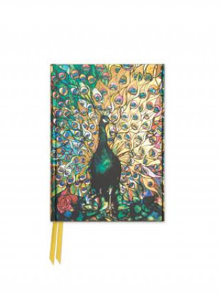 Kalendár/Diár Tiffany: Displaying Peacock (Foiled Pocket Journal) Flame Tree