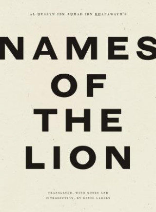 Könyv Names of the Lion Ibn Khalawayh